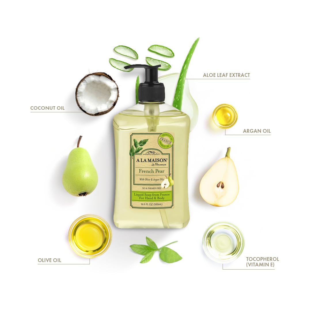 A LA MAISON Liquid Hand Soap, French Pear, 16.9 Fl Oz