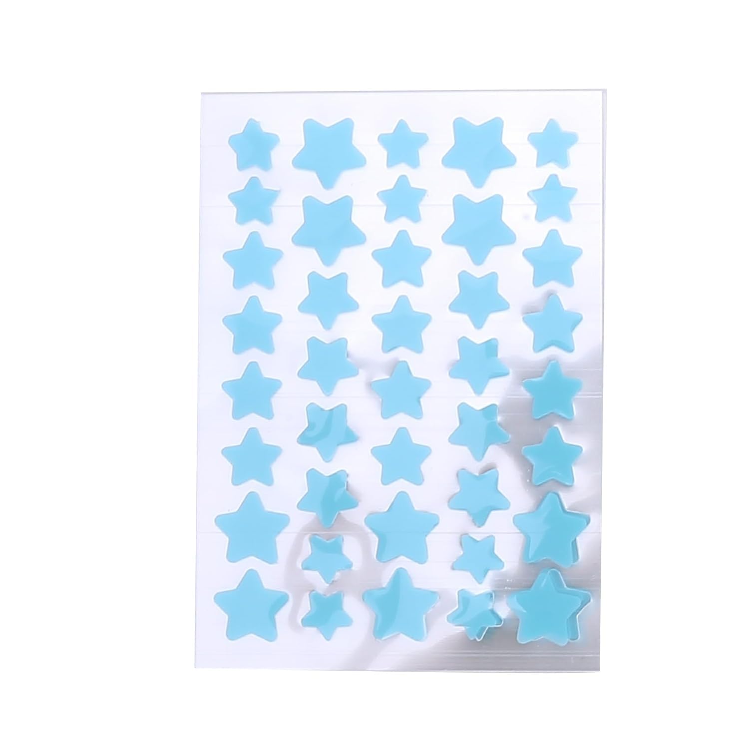 Jinshining 10 sheets/pack Blue Star Pimple Patches for Face,Hydrocolloid Acne Patches,Cute Star Pimple Patch for Healing,Cute Fa