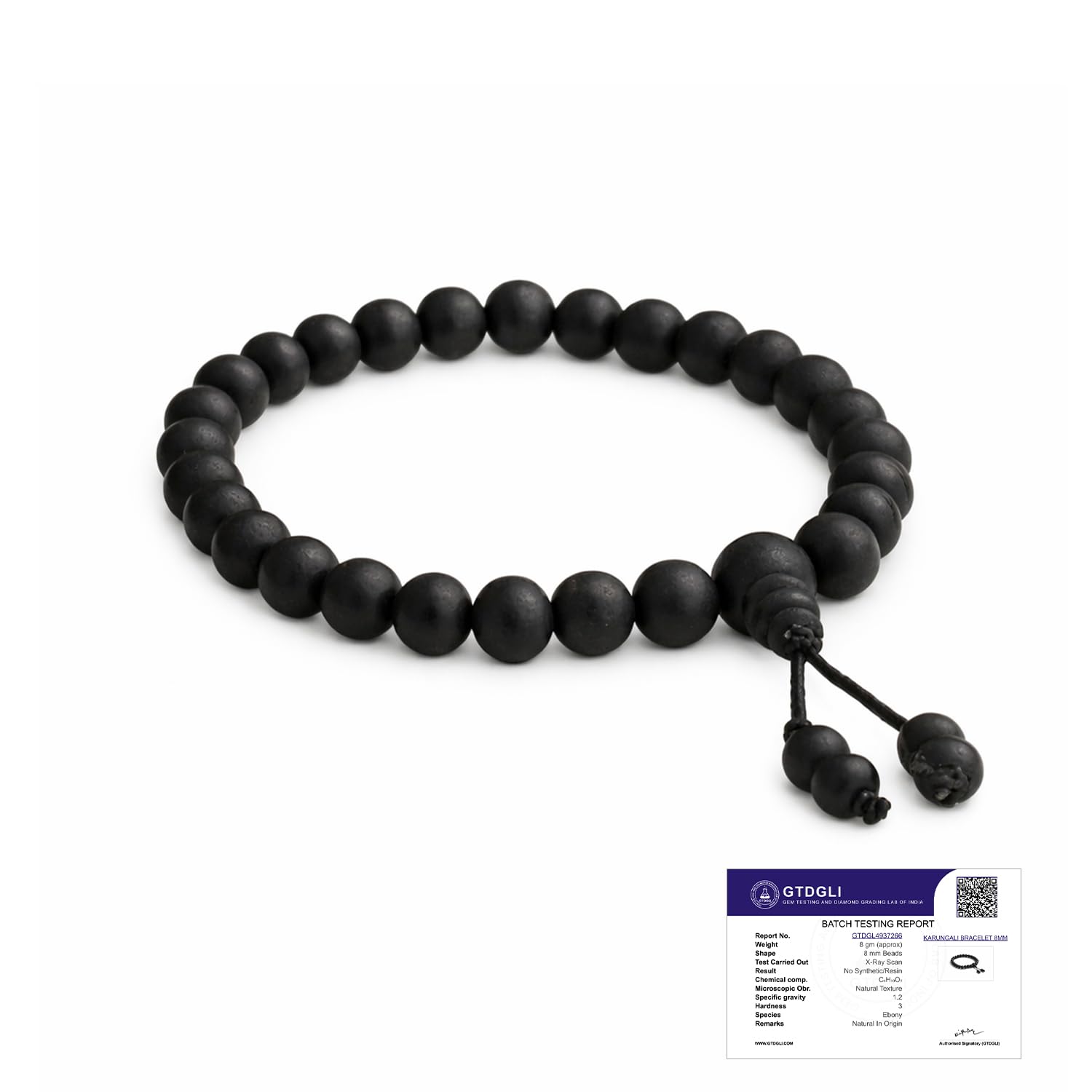 Astrotalk Karungali Malai Bracelet(8mm) | Certified Ebony Wood | Protection from Negative Energy, Focus & Mangal Dosha Relief |