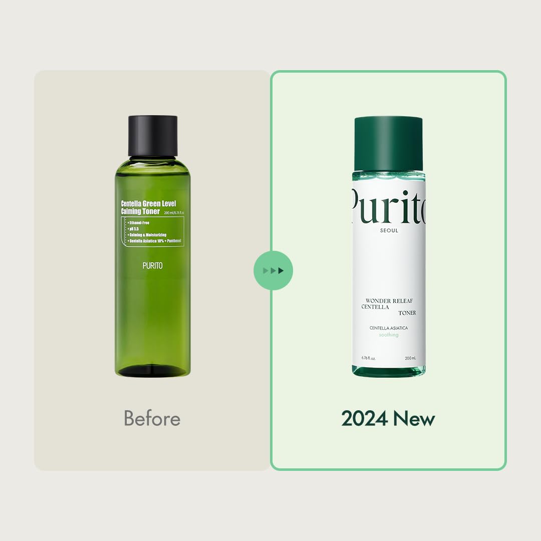 Purito Centella Toner, 200Ml 6.76 Fl.Oz, Korean Centella, Soothing, Hydration, Alchhole-Free Facial Toner For Face, K-Beauty, Ko