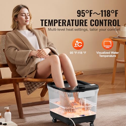 Vevor Foot Spa Bath Massager With Heat Pedicure Foot Bath Tub For Stress Relief