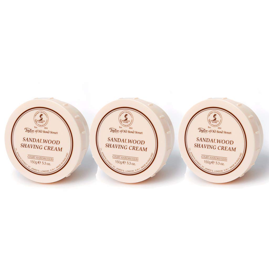 Taylor of Old Bond Street Sandalwood Shaving Bowl, 5.3Ounce Pack of 3 (3)