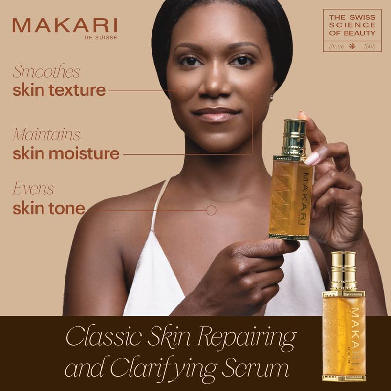 Makari Classic Skin Repairing And Clarifying Serum (1.35 Fl Oz) | Dark Spot Treatment Serum | Reuvenates Tone And Texture | Soft