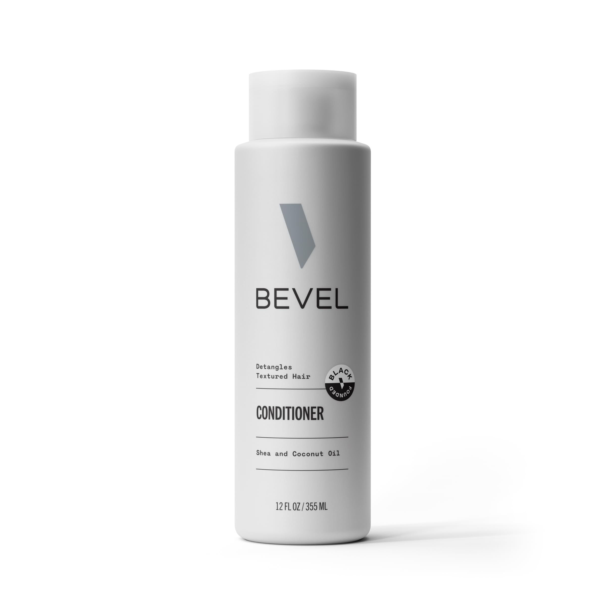Bevel Hair Conditioner for Men with Coconut Oil and Shea Butter, Sulfate Free Conditioner for Textured Hair, Moisturizes, Condit