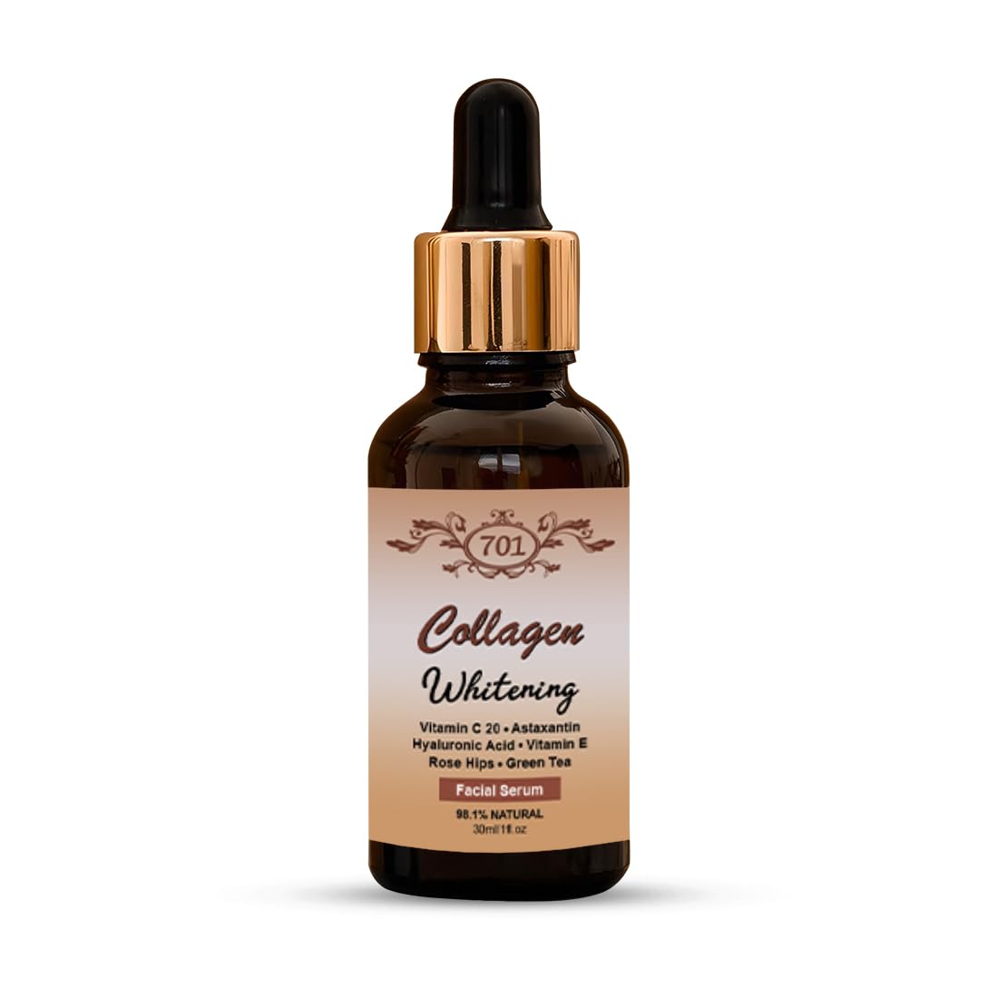 Detailr Vitamin C Collagen Facial Serum | Helps Improve Skin Radiance & Smoothness | For All Skin Types | Women & Men | 30Ml