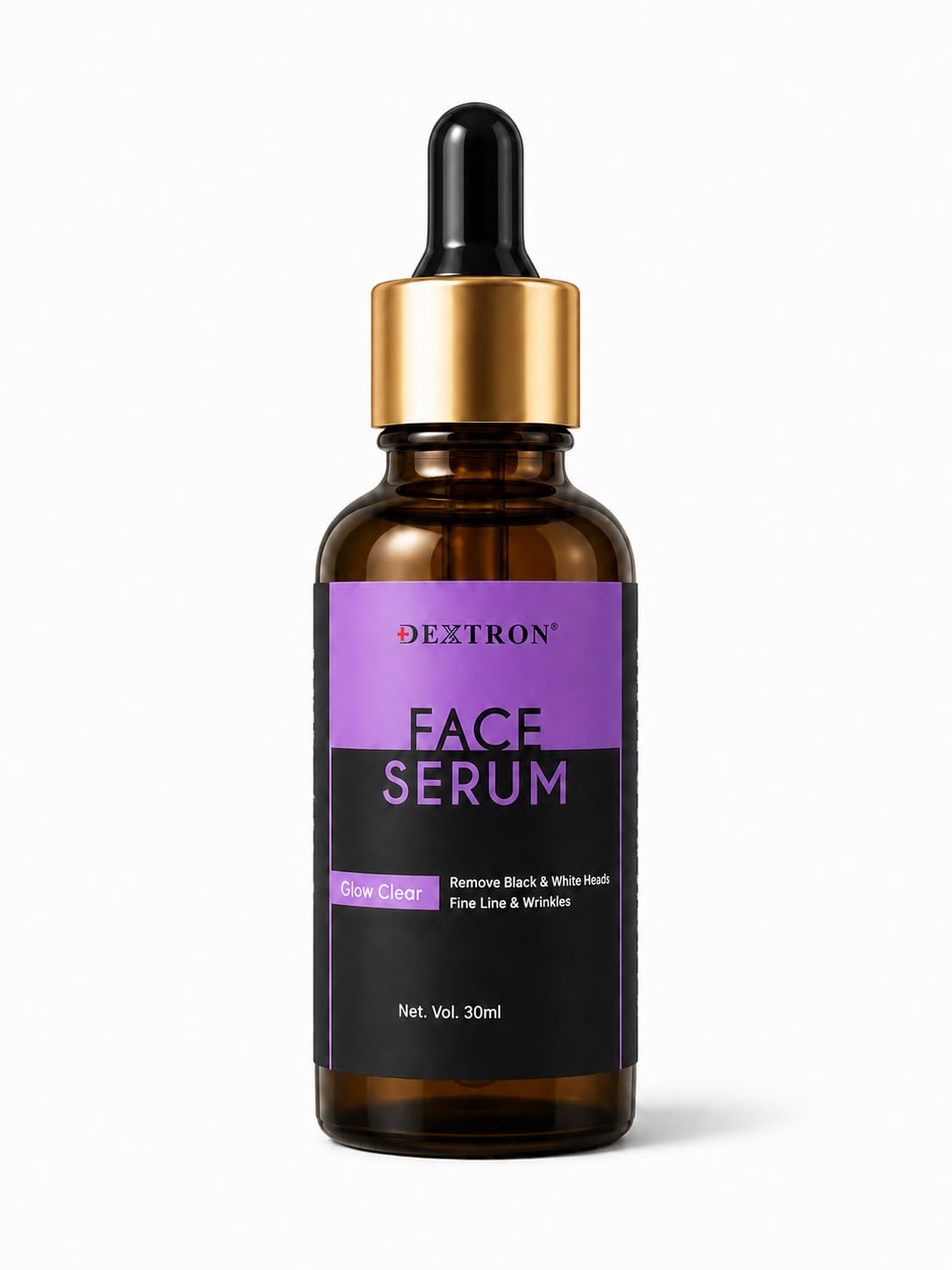 Dextron Face Serum Glow Clear | Skin Brightening & Smoothing Care | Lightweight Daily Use Serum | 30 Ml