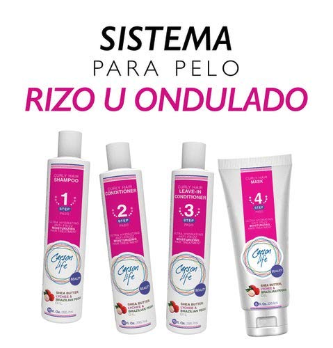 Carson Life Curly Hair Conditioner Paraben and Sulfate Free - 10 Oz - Designed For Curly & Wavy Hair - Shea Butter For Hydration