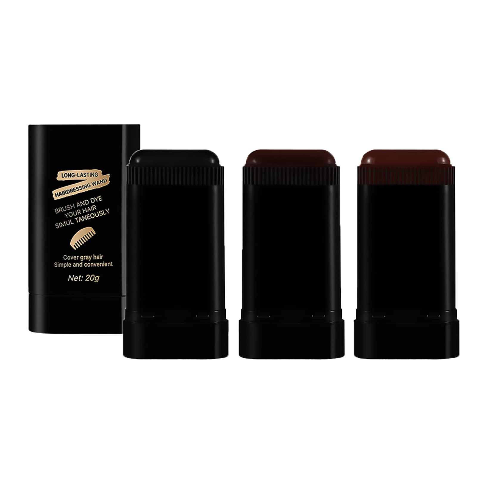 3 Pack Safe and Convenient Comb Hair Dye