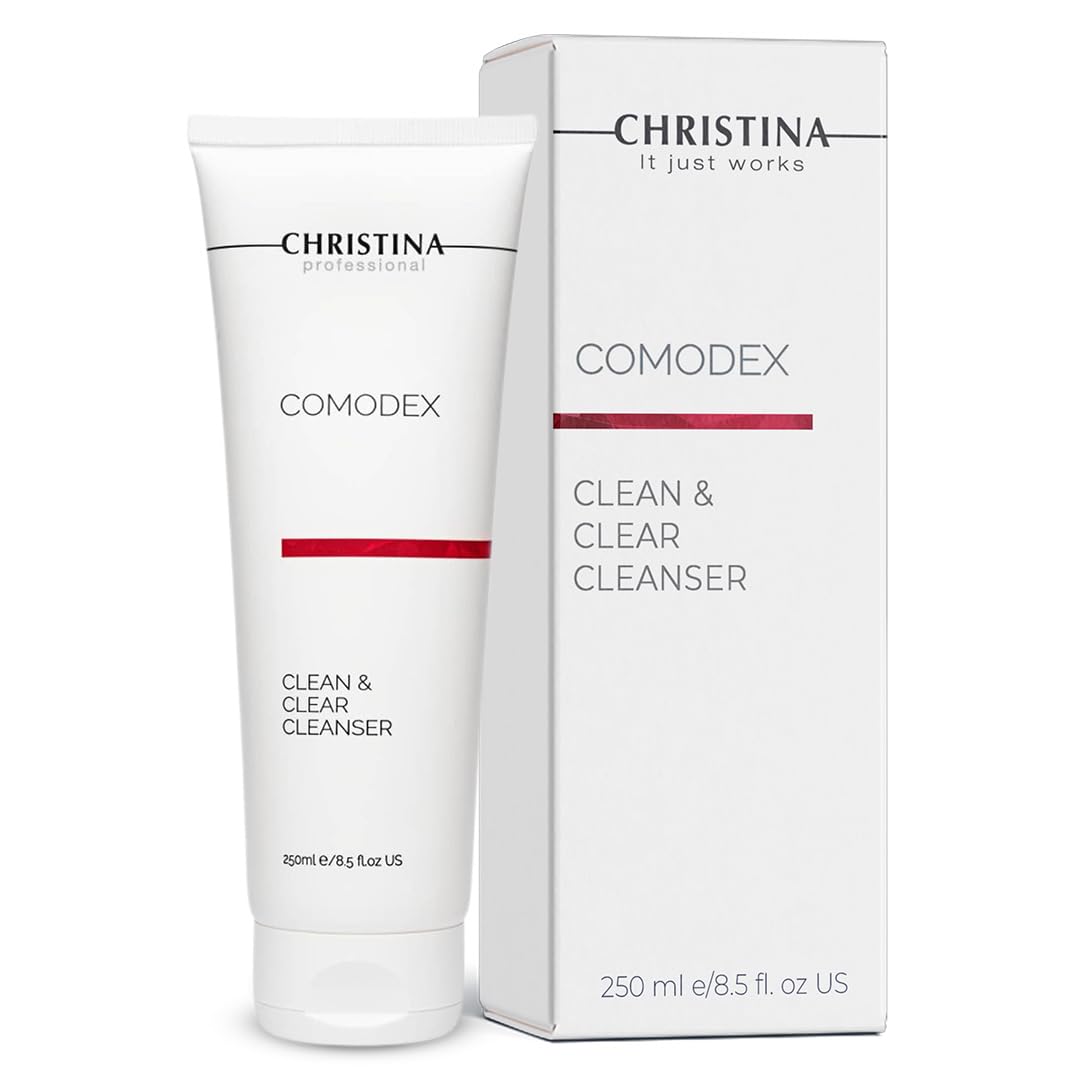 Christina - Comodex Clean & Clear Face Wash - Gentle Facial Cleanser for Oily & Combination Skin - Removes Makeup & Impurities -