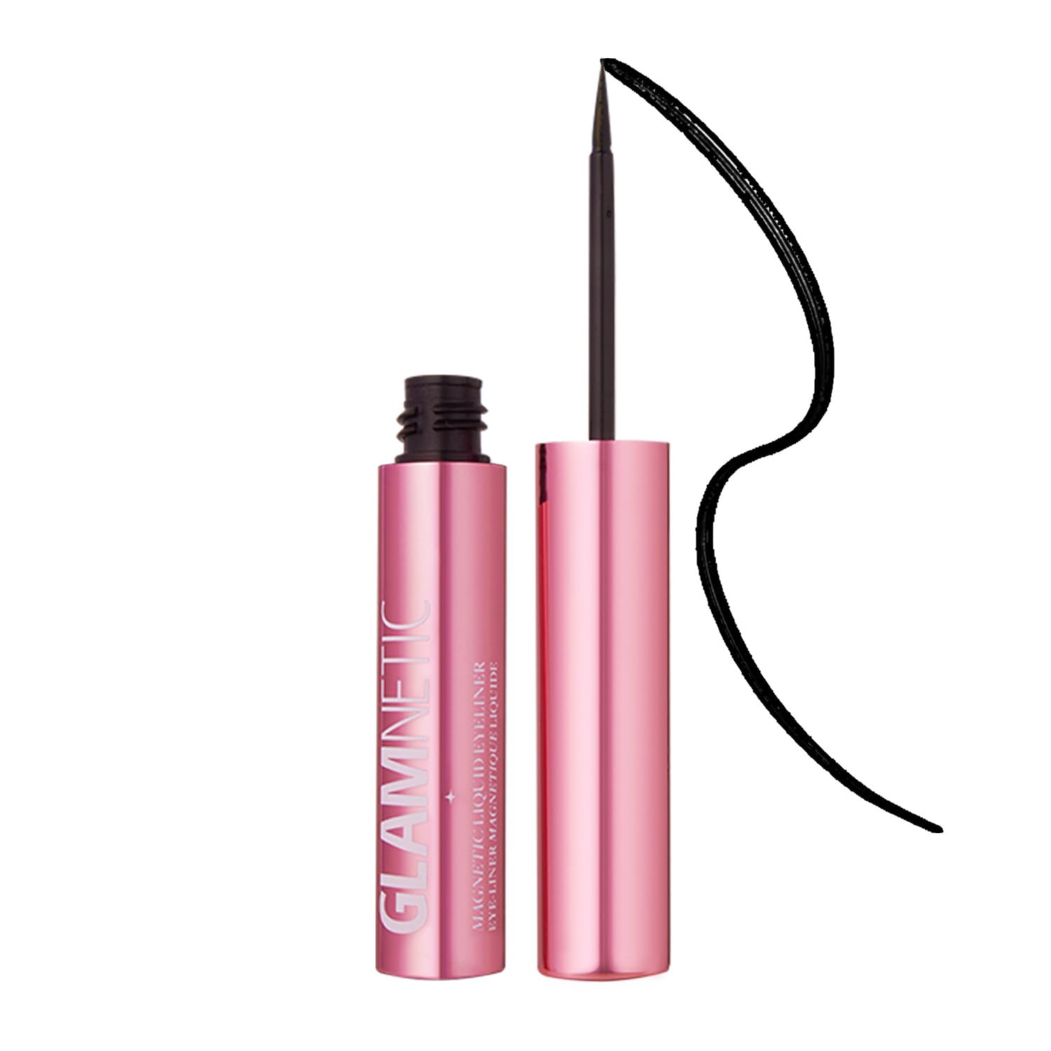 Glamnetic Magnetic Eyeliner, Liquid Black, For Eyelashes - Waterproof & Smudge Proof Liner | All-Day Hold For Magnetic Lashes, Q
