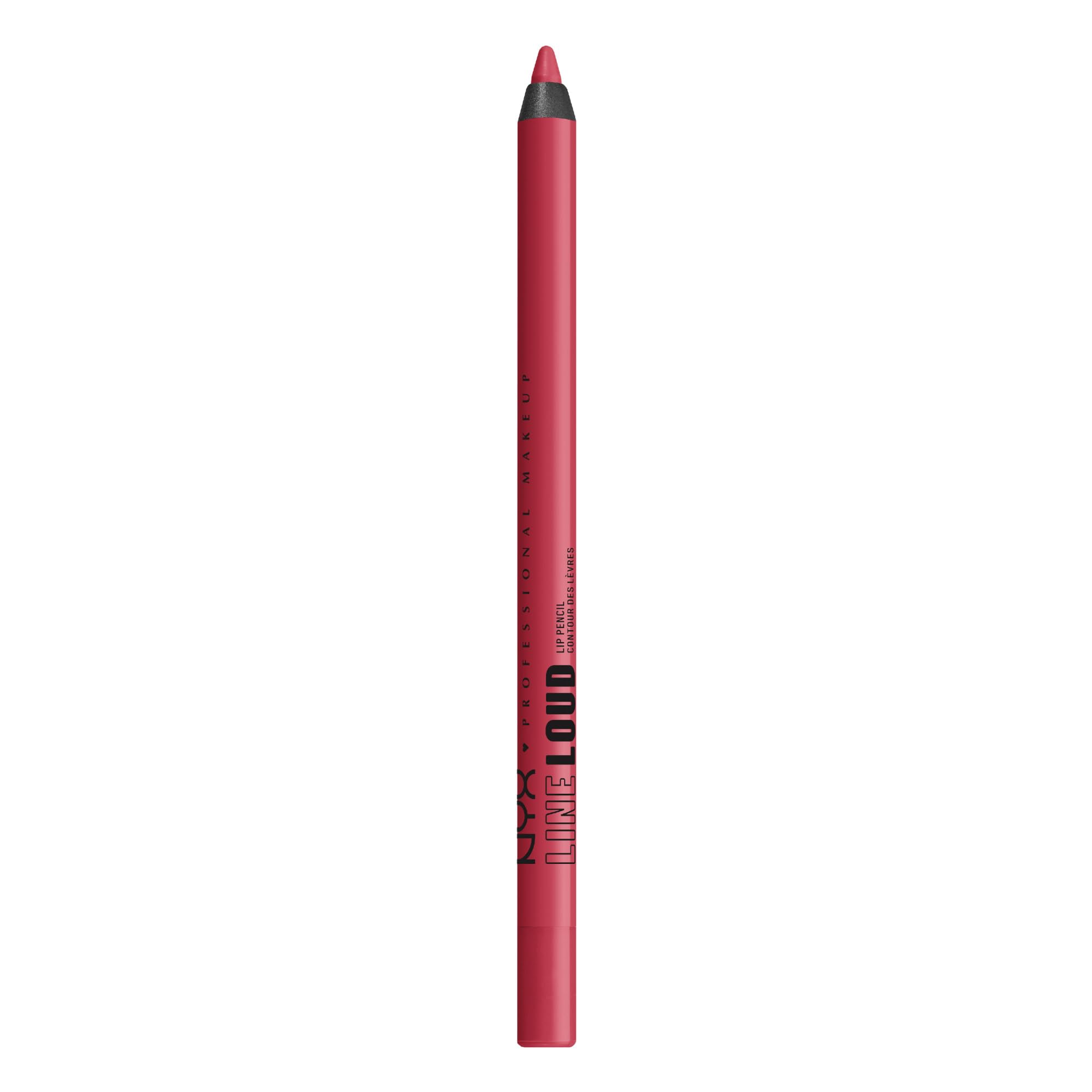 NYX PROFESSIONAL MAKEUP Line Loud Lip Liner, Longwear and Pigmented Lip Pencil with Jojoba Oil  Vitamin E - On A Mission (Blue R
