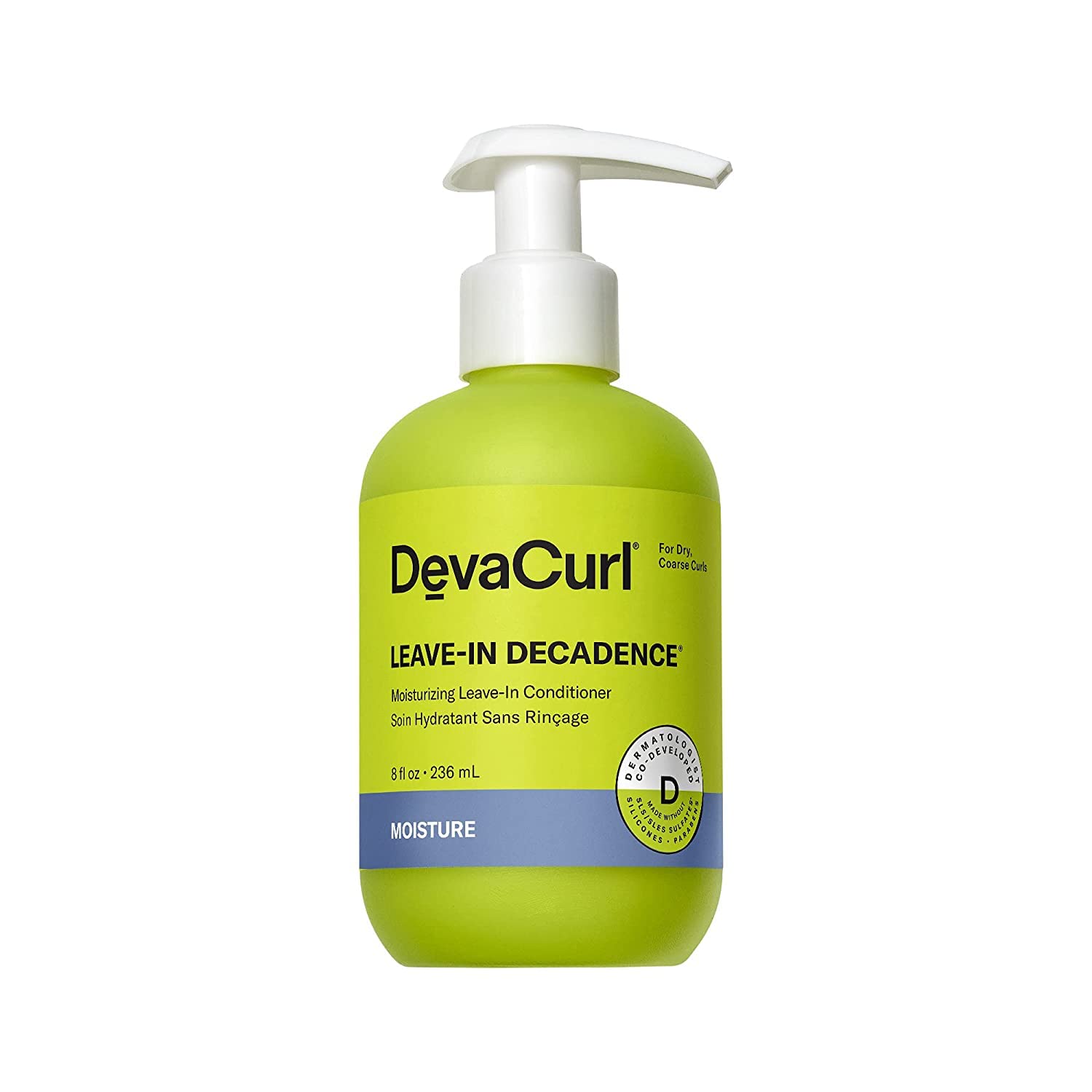 Devacurl Leave-In Decadence Moisturizing Leave-In Conditioner, Green Oasis, 8 Fl. Oz.