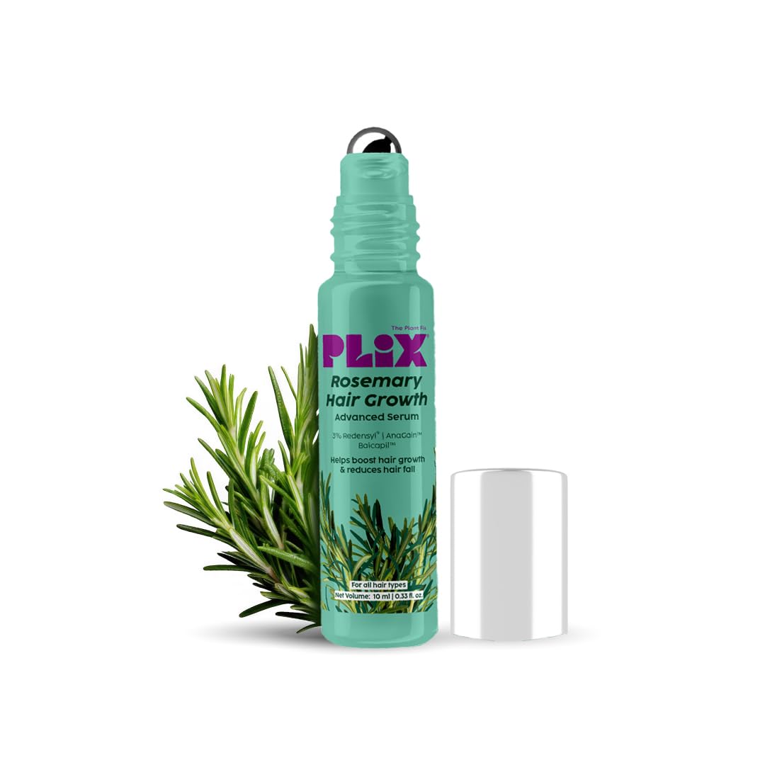 The Plant Fix Plix Rosemary Hair Growth Advanced Serum RollOn | With 3% Redensyl, 4% Anagain & 3% Baicapil | Easy To Use | Mess