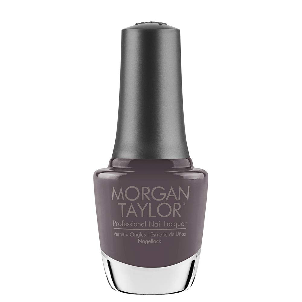 Morgan Taylor Nail Lacquer (Sweater Weather) Gray Nail Polish, Finger Nail Polish, Long Lasting Nail Polish, Gray Nail Lacquer, 
