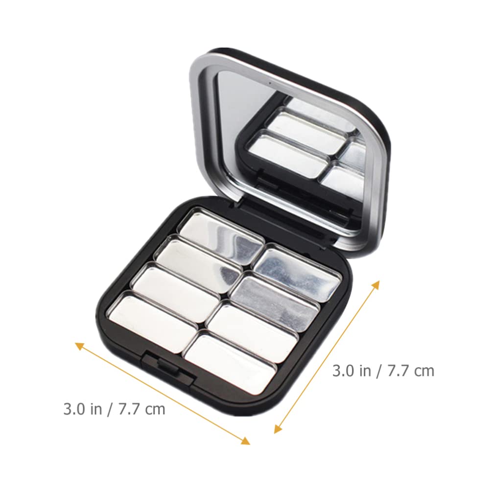 Beaupretty 2pcs Empty Lipstick Palette DIY Lipstick Lip Balm Blusher Containers Refillable Makeup Eyeshadow Storage Case Box wit
