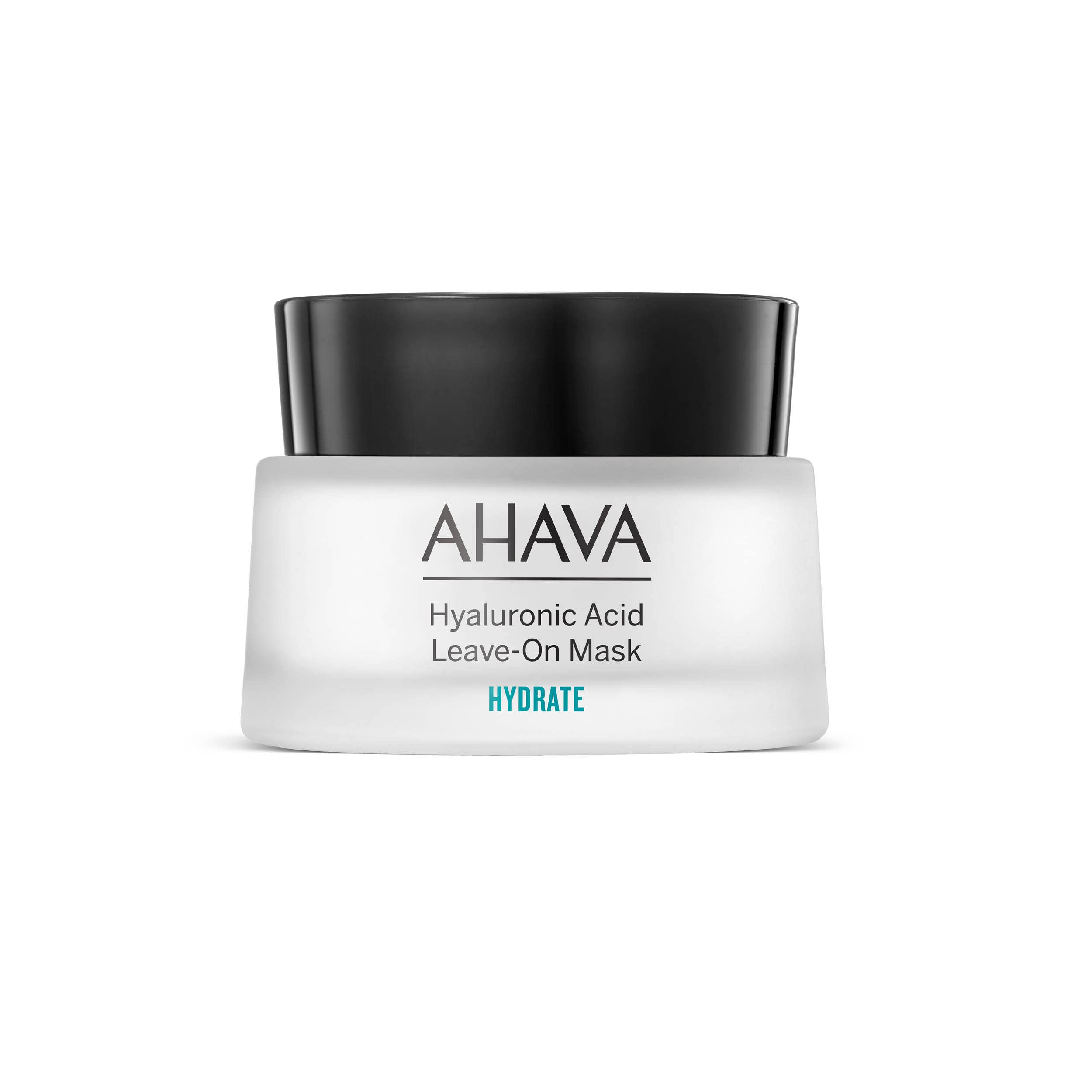 AHAVA Hyaluronic Acid Leave-On Mask - Rich hydrating mask to replenish hydration, softens, smoothness & prevents moisture loss, 