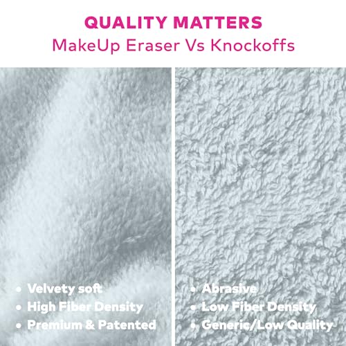 The Original Makeup Eraser - Effortlessly Remove All Makeup Using Only Water, Including Waterproof Mascara, Eyeliner, Foundation
