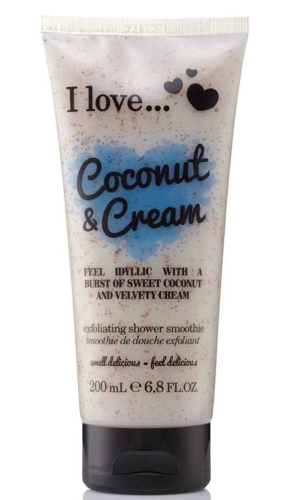 Exfoliating Shower Smoothie - Coconut And Cream By I Love Cosmetics For Women - 6.8 Oz Exfoliator