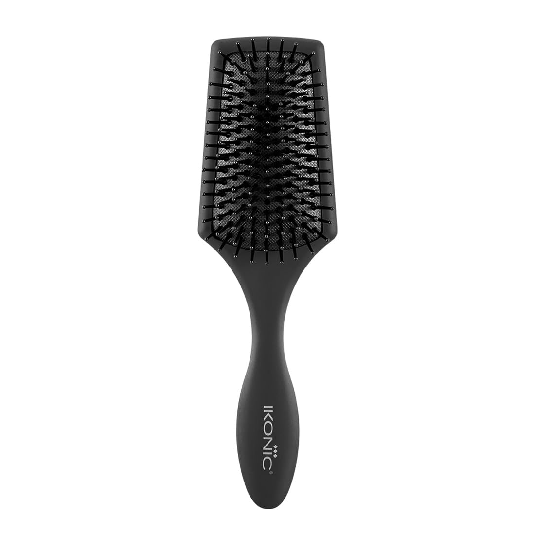Ikonic Professional Paddle Hair Brush Small  Nylon BallTip Pins, AntiStatic, Antifrizz, Ion Bristles For Gentle Detangling, E