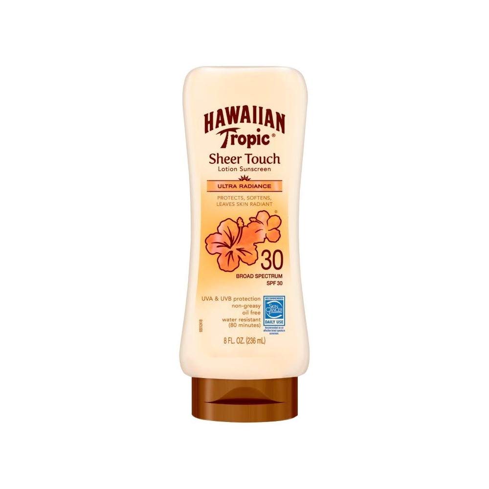 Hawaiian Tropic 8 Oz. Sheer Touch Ultra Radiance Lotion Sunscreen Spf 30