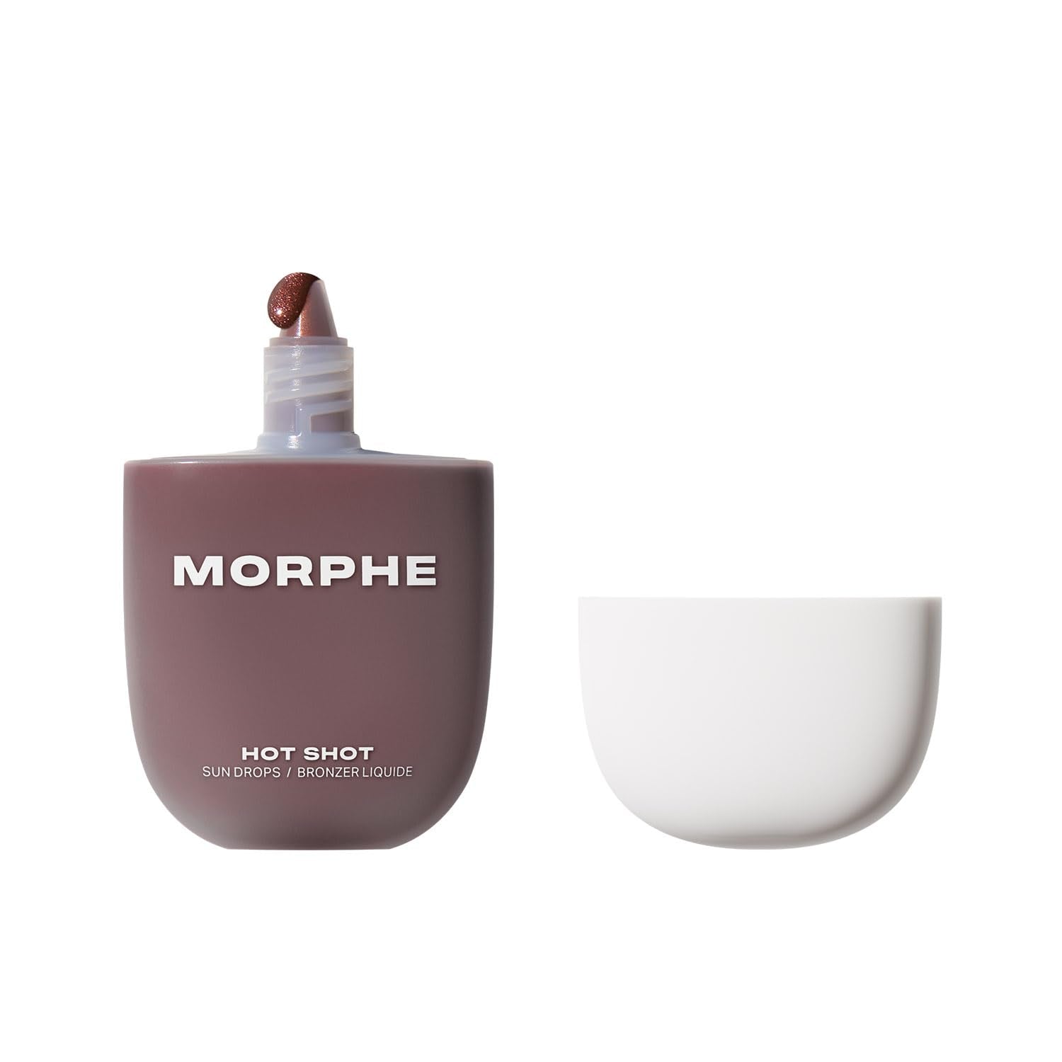 Morphe Hot Shot Sun Bronzing Drops - Waterweight Liquid Bronzer Drops with Niacinamide for Glowing Skin, Hydration & a Natural R