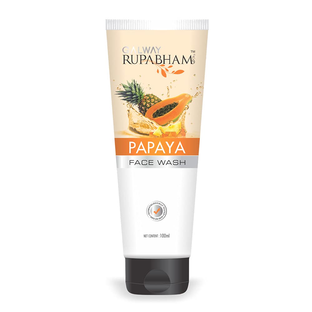 Galway Rupabham Papaya Fairness Face Wash, 100Ml
