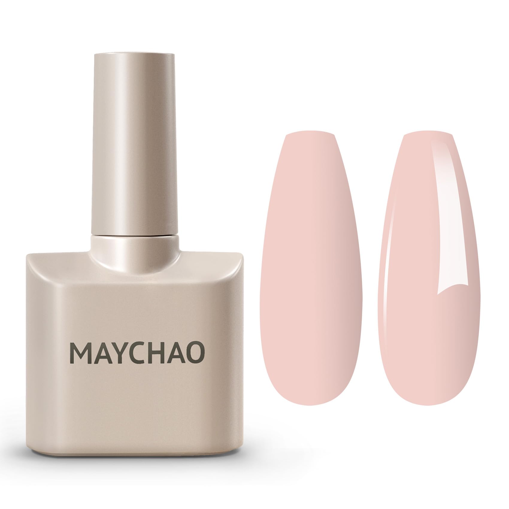 MAYCHAO 15ML Light Pink Gel Nail Polish 1Pc Peach Pink Gel Polish Soak Off UV LED Nail Polish Nail Art Starter Manicure Salon DI