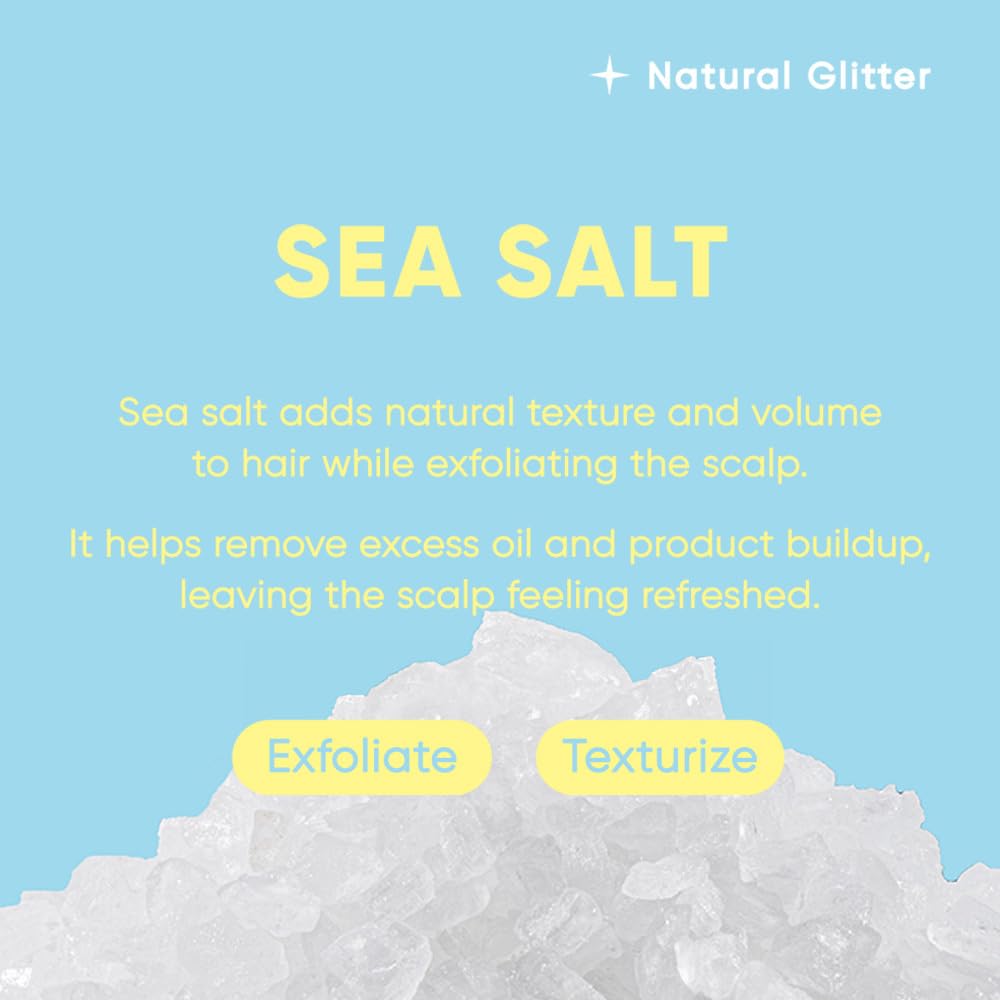Mars Made Sea Salt Shampoo Bar 2.0 - Hydrating & Moisturizing Natural Hair Soap Bar Shampoo For Hair Volume & Scalp Nourishment