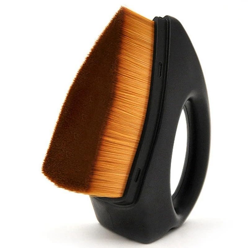 Majestique Iron Shape Foundation Brush  HighDensity Magic Blender For Powder, Liquid & Cream Makeup  Multifunctional Face Bru