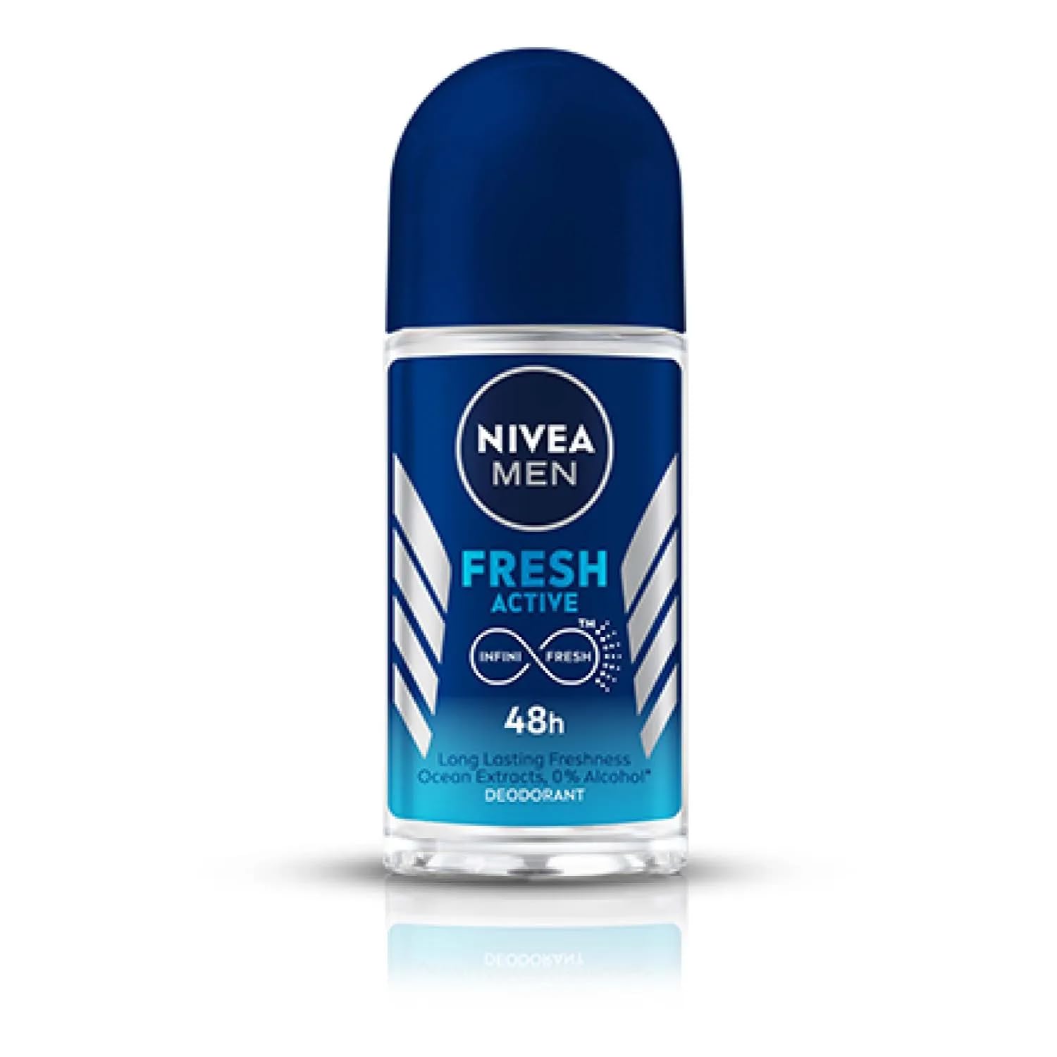 Nivea for Men Fresh Active 48 Hs Antiperspirant Deodorant Roll-on 50 Ml (1.7 Fl Oz) - (2-pack)