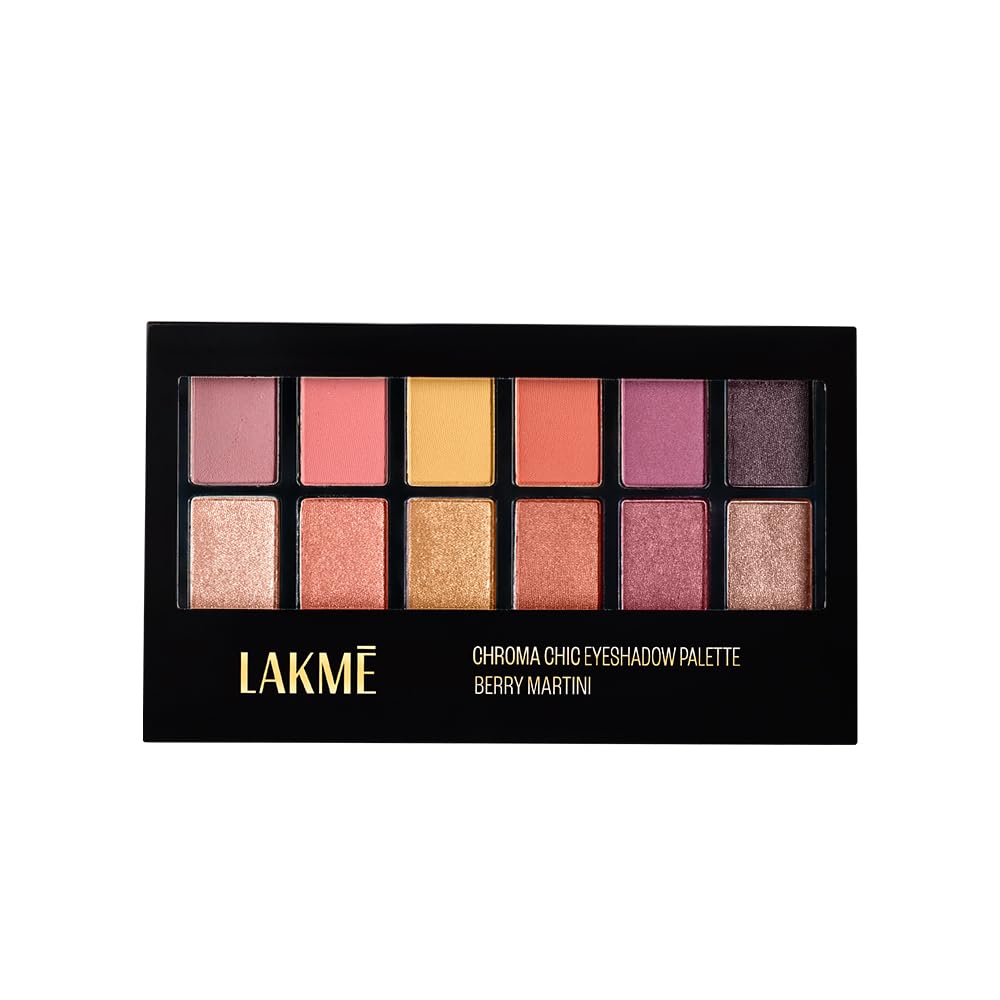 Lakm Absolute Spotlight Eye Shadow Palette|| Sundowner|| 12 G