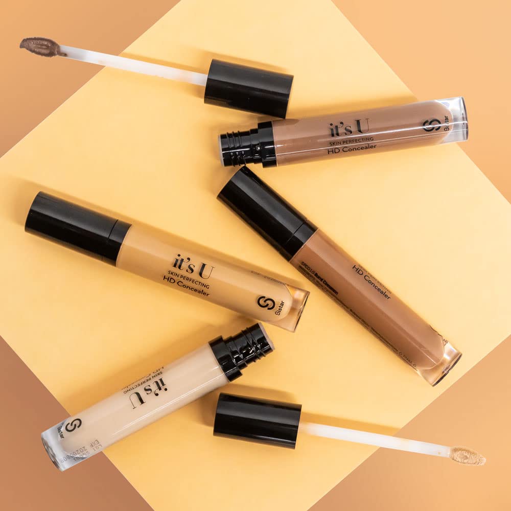 Sistar It'S U Skin Perfecting Hd Concealer Full Coverage Lightweight Long Lasting Correcting Liquid Contour Cover Masker Makeup