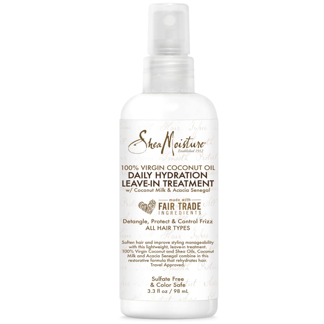 Shea Moisture, 100% Virgin Coconut Oil Daily Hydration Leave In Treatment, 3.3 Ounce
