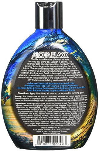 Tan Asz U ALOHA BLAcK Advanced 200X Black Bronzer - 135 oz