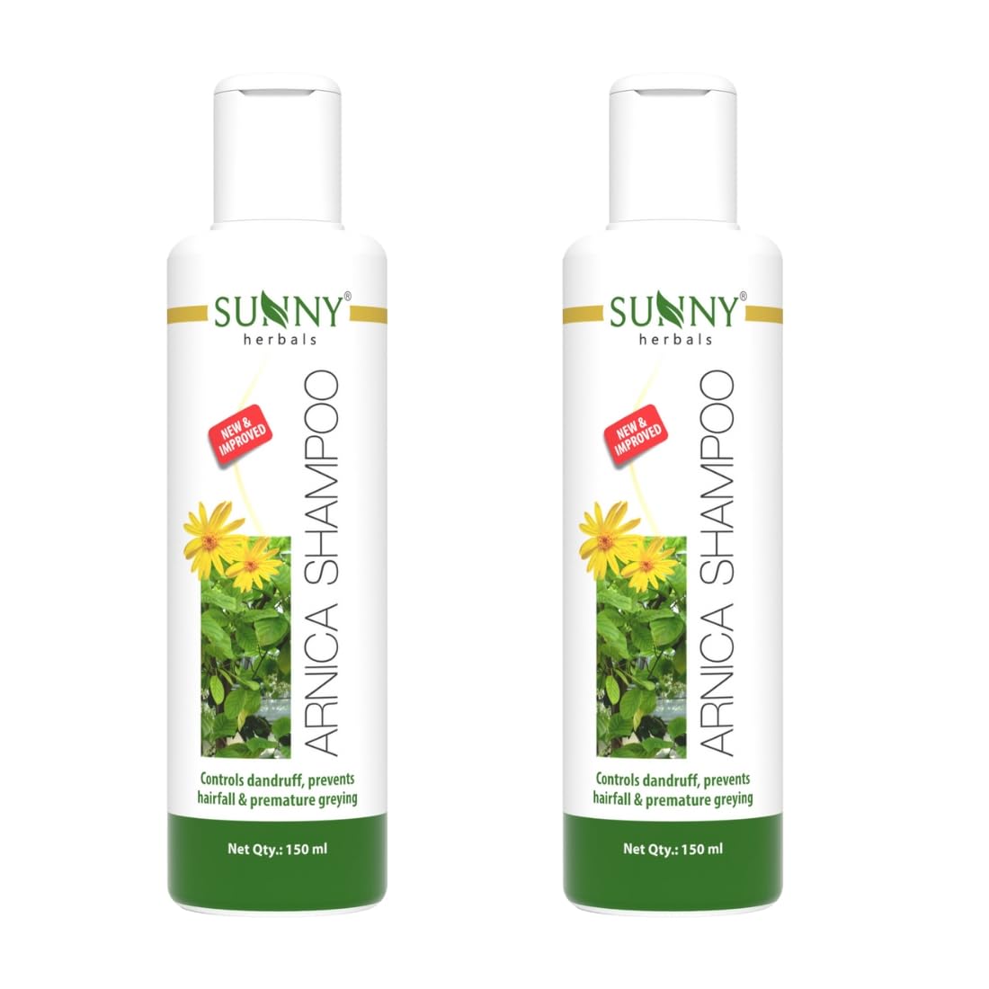 Sunny Herbals Arnica Shampoo | Reduces Hair Fall | Strengthens Hair From Roots | Soothes Itchy Scalp | Controls Dandruff | Adds 
