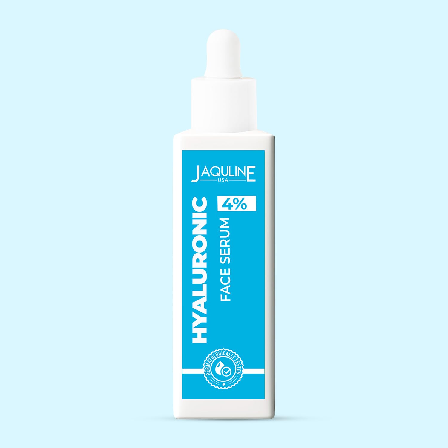 Jaquline Usa Face Serum 4% Hyaluronic Acid|For Plump Glowing Skin|Reduces Fine Lines| Provides Smooth Skin| Face Serum 30Ml