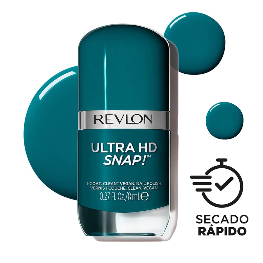 REVLON Ultra HD Snap Nail Polish, Glossy Nail Color, 100% Vegan Formula, No Base and Top Coat Needed, 023 Daredevil, 0.27 fl. Oz