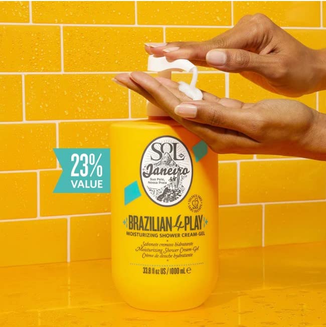 Sol De Janeiro Brazilian 4 Play Moisturizing Shower Cream Gel Body Wash - Biggie 1 Liter