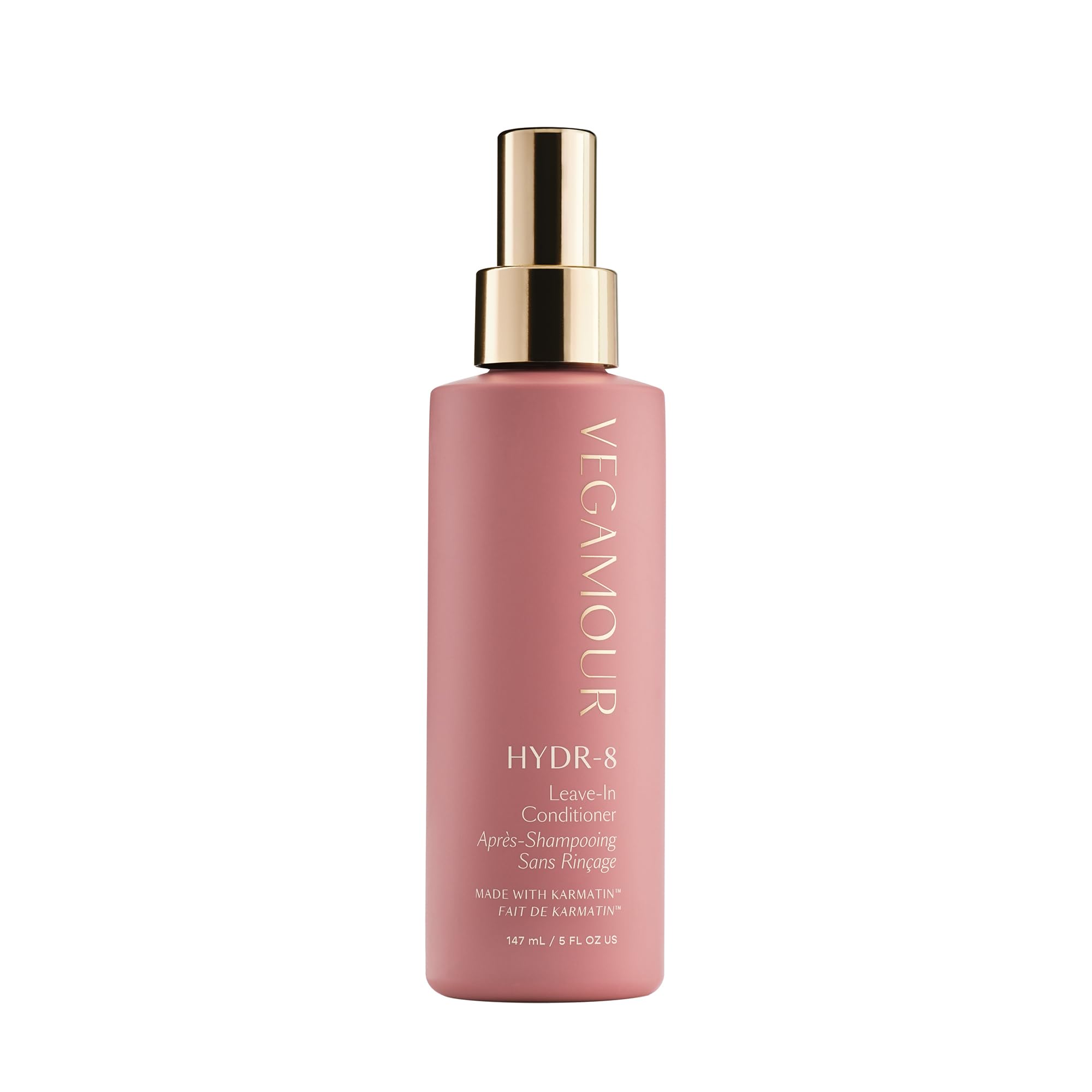 VEGAMOUR HYDR-8 Leave-In Conditioner, for Deep Hydration & Heat Protection, with Vegan Keratin, for Soft, Silky, Frizz Free Hair