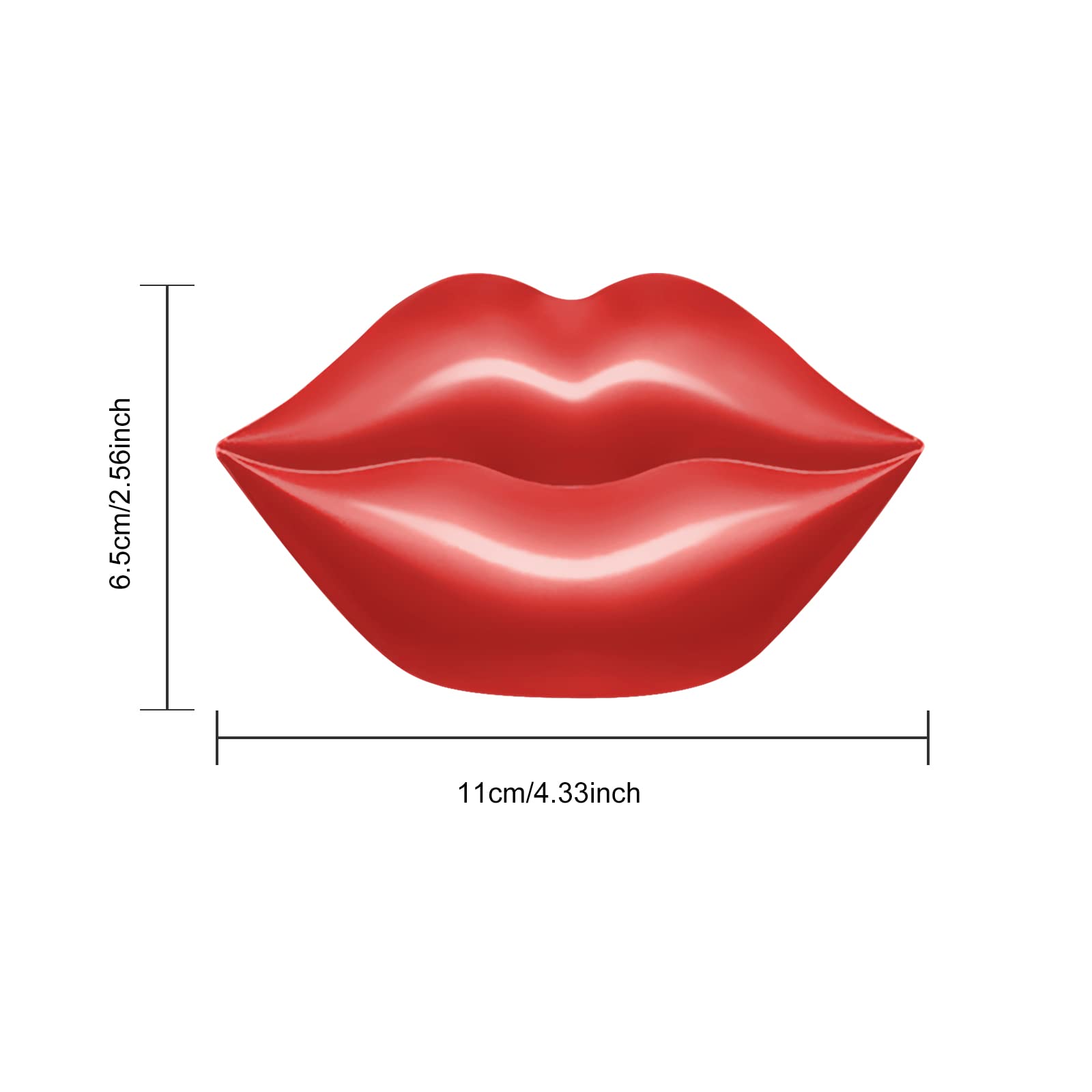 Freeorr 20Pcs Lip Mask Sheet, Red Cherry Lip Moisturizing Plumping Masks Overnight, Lip Gel Treatment Lip Masks For Dry Lips Smo