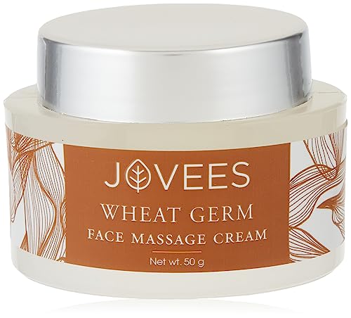 Jovees Herbal Wheat Germ Face Massage Cream With Vitamin E Skin Nourishing And Hydrating |50Gm