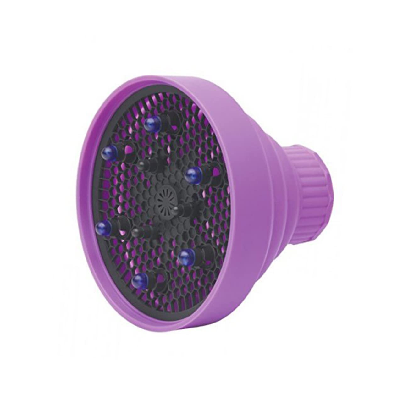 DEARMAMY Foldable Silicone Hair Dryer Diffuser 513.5cm Portable Hair Dryer Attachment for Curly Purple