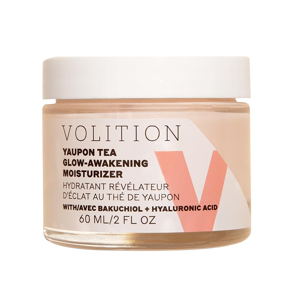 Volition Beauty Yaupon Tea Glow-Awakening Facial Moisturizer - Face Cream Energizes Tired Skin - Natural Retinol Alternative Bak