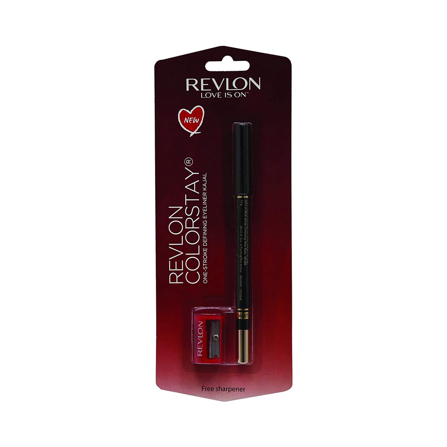 Revlon Colorstay One Stroke Defining Eyeliner Kajal, Sharpenable Pencil, Rich Glossy, Longwear And Waterproof, One Stroke To Int
