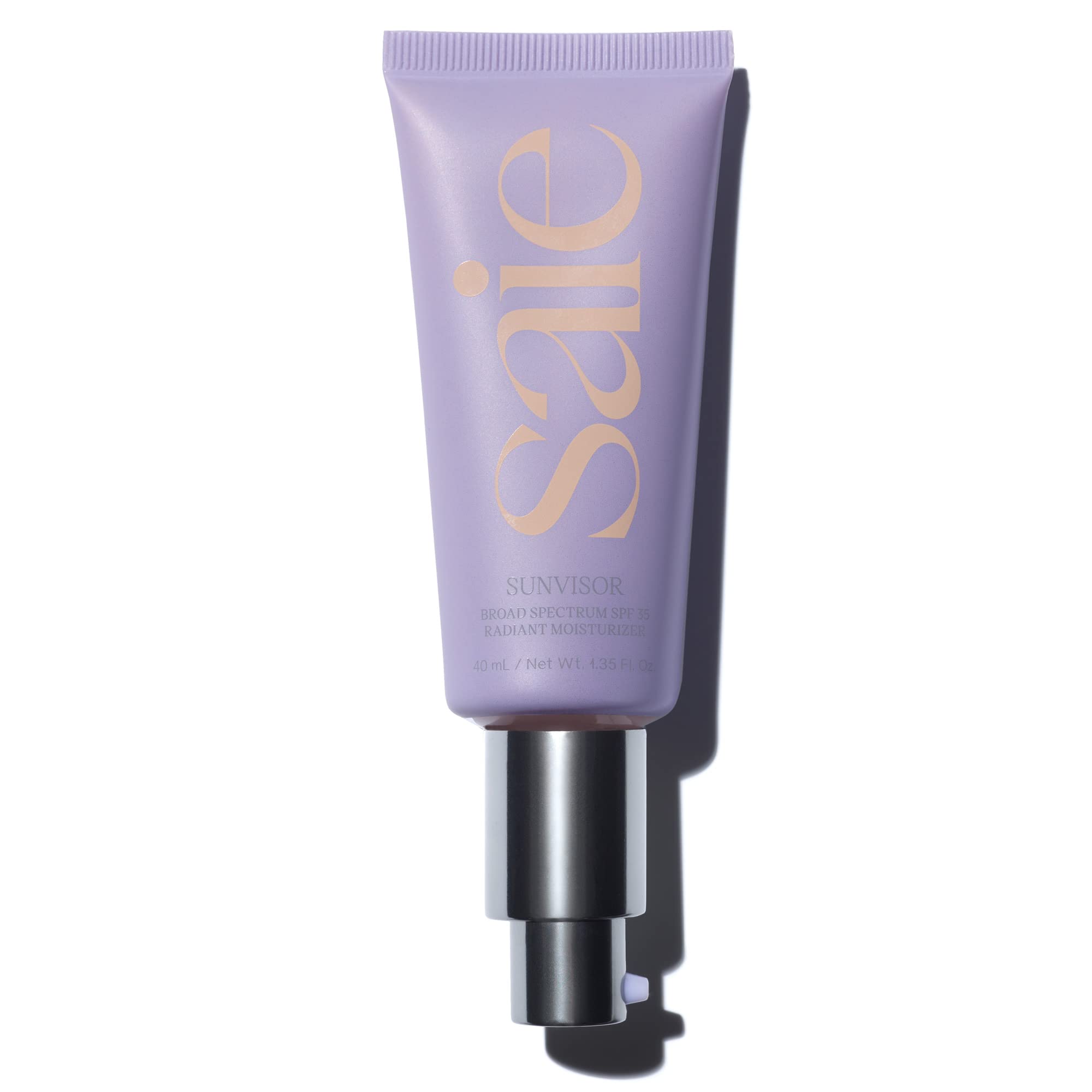 Saie Sunvisor Broad Spectrum Sunscreen Moisturizer Spf 35 - Hydrating Daily Face Sunscreen With 100% Sheer Mineral Zinc Oxide, H