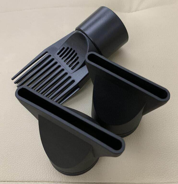 3Pcs Professional Plastic Hair Dryer Nozzle Diffuser Hair Dryer Nozzle Comb Attachment Concentrator Replacement Blow Flat Hairdr