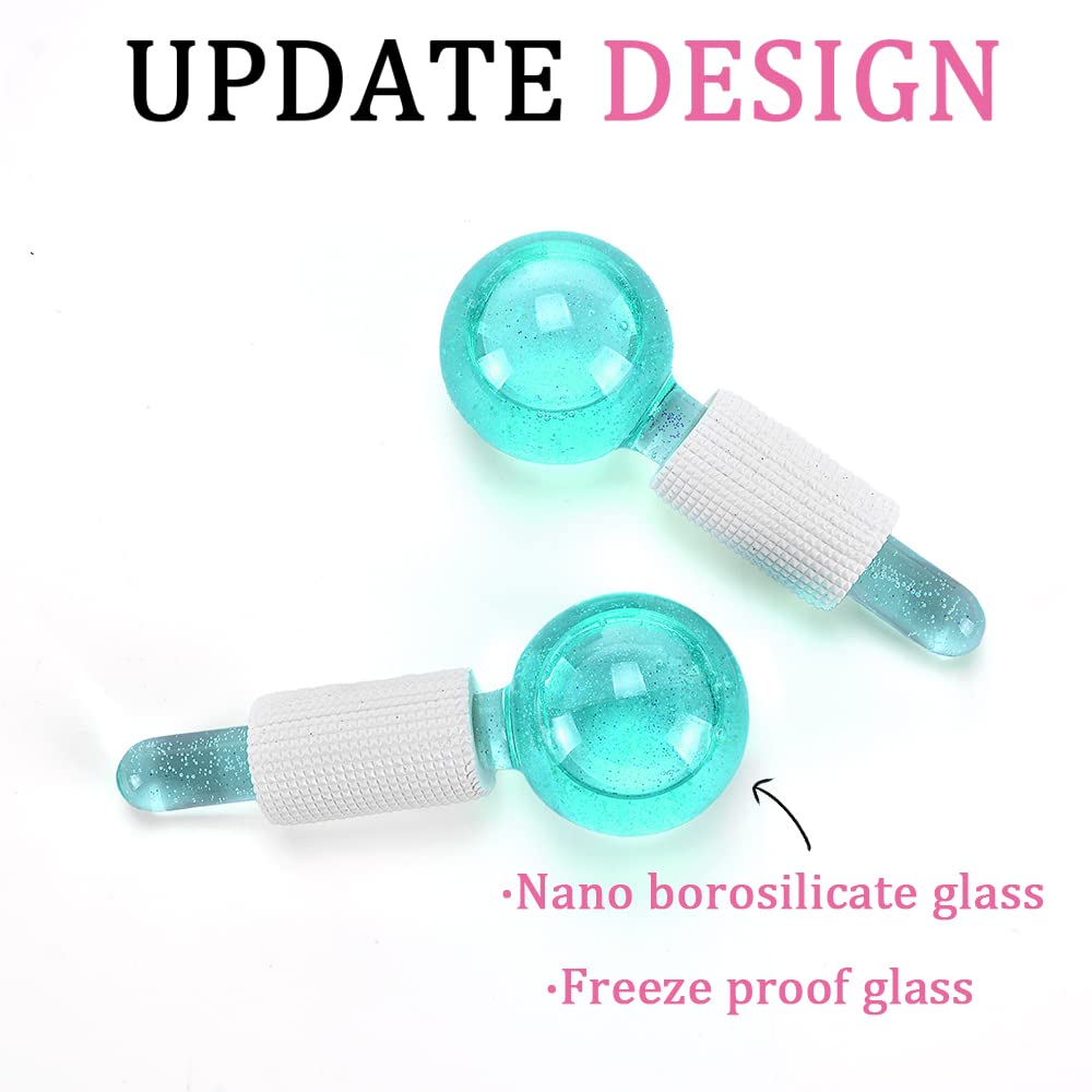 Cibluty Ice Globes For Facials- Freezer Free Face Rollers With Essence For Daily Beauty Routines, Skin Massagers Globes Durable