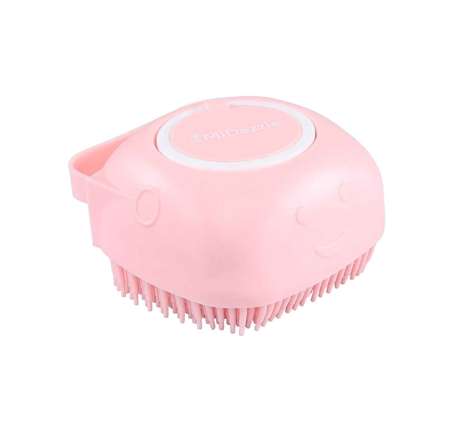 ATETO Silicone Bath Brush with Soap Dispenser, Soft Body & Scalp Massager, Exfoliating Shower Scrubber for Men, Women & Kids, We