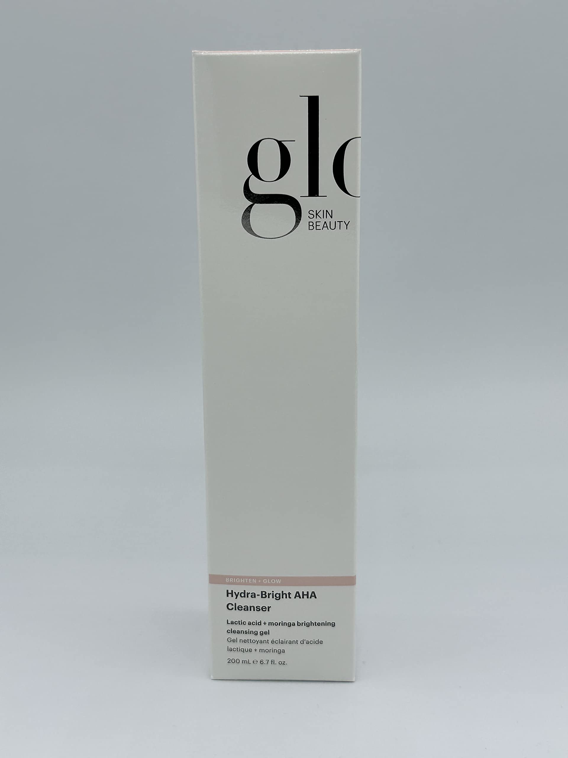 Glo Skin Beauty Hydra-Bright AHA Cleanser | Foaming Gel Cleanser Removes Makeup, Gently Exfoliates, Hydrates and Brightens Skin