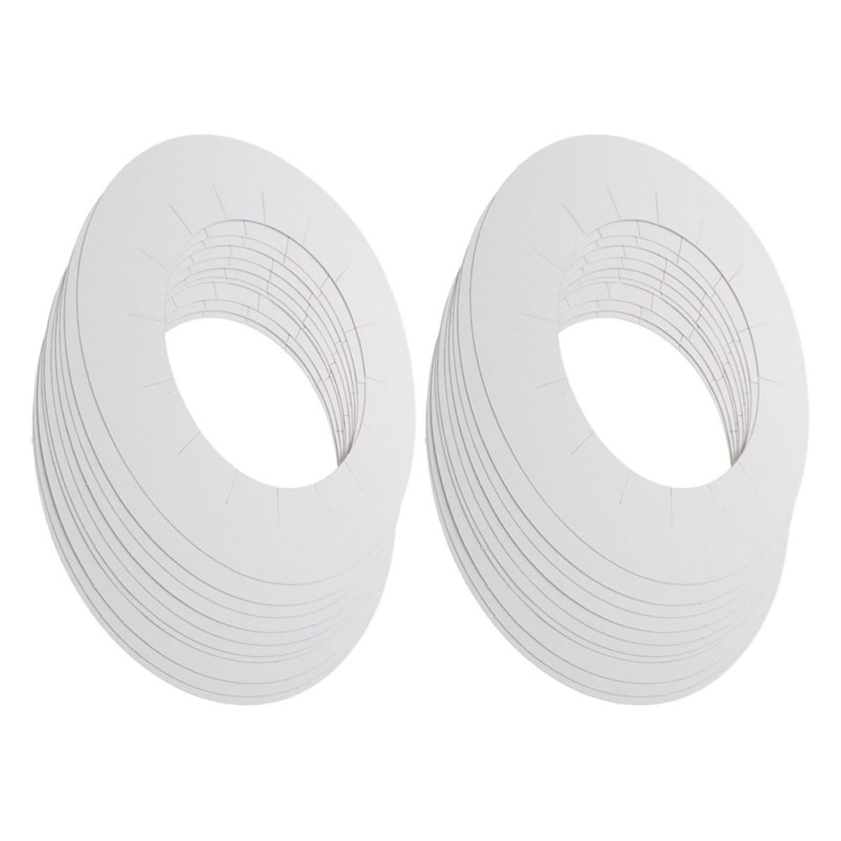 Angoily 50pcs round Wax Heater Paper Collars Protective Mats for Wax Machines Warmer Liners Clean Supplies for Professional Hair